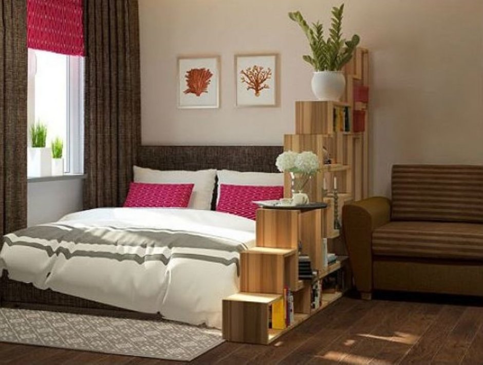 Гостиная спальня интерьер