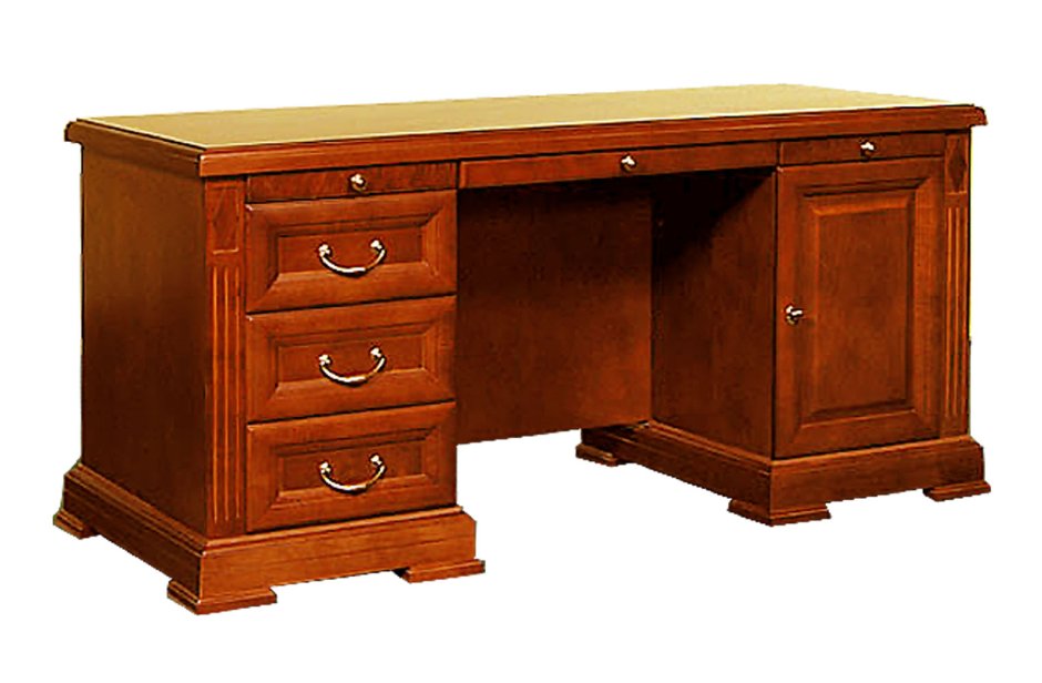 Стол письменный двухтумбовый Сильвия орех