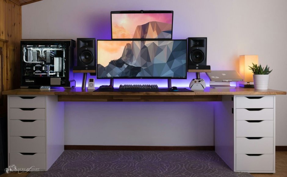 Игровой сетап геймера икеа