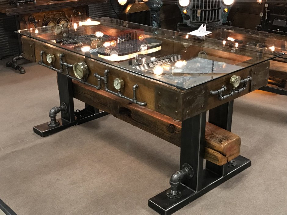 Стол в стиле стимпанк