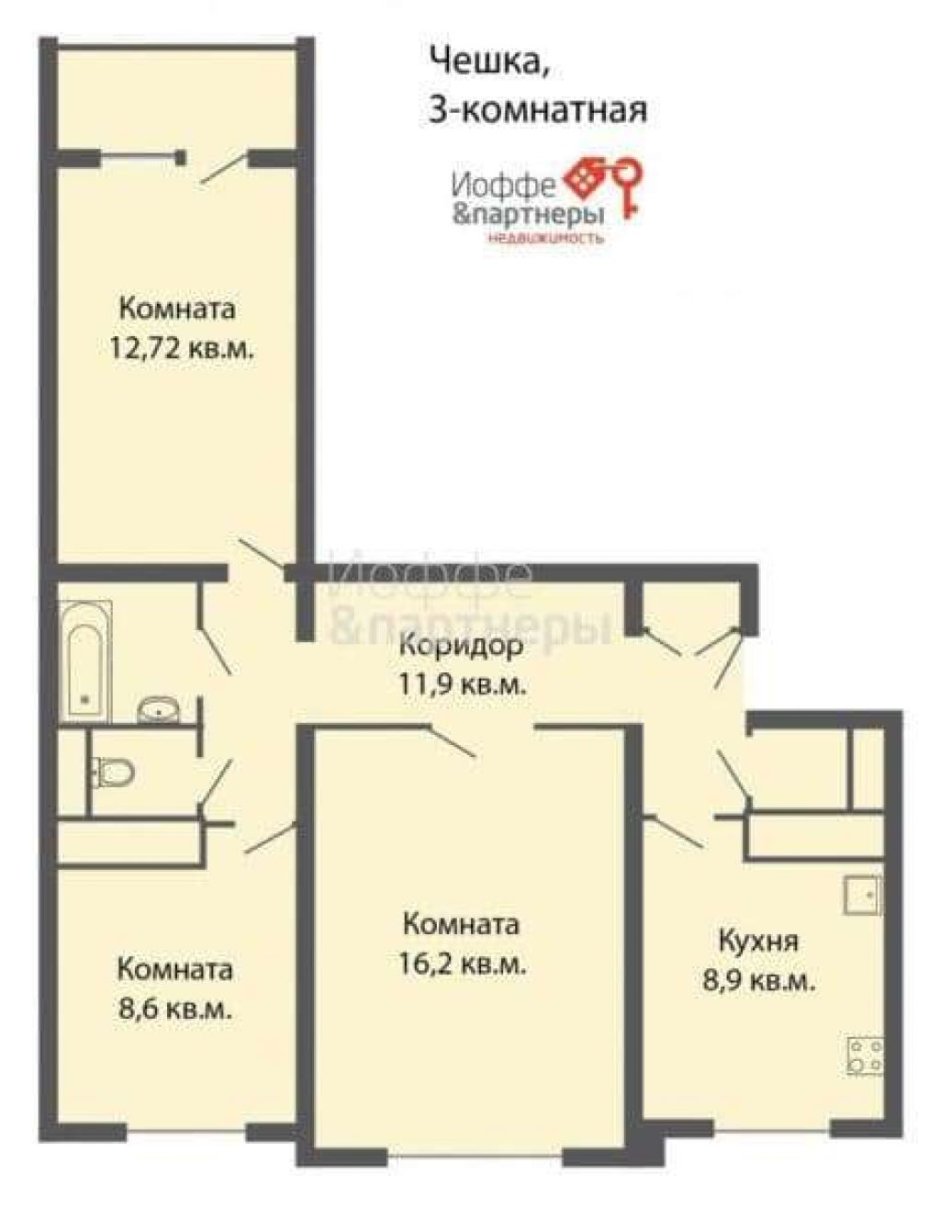 Квартиры чешки планировка 3х комнатные
