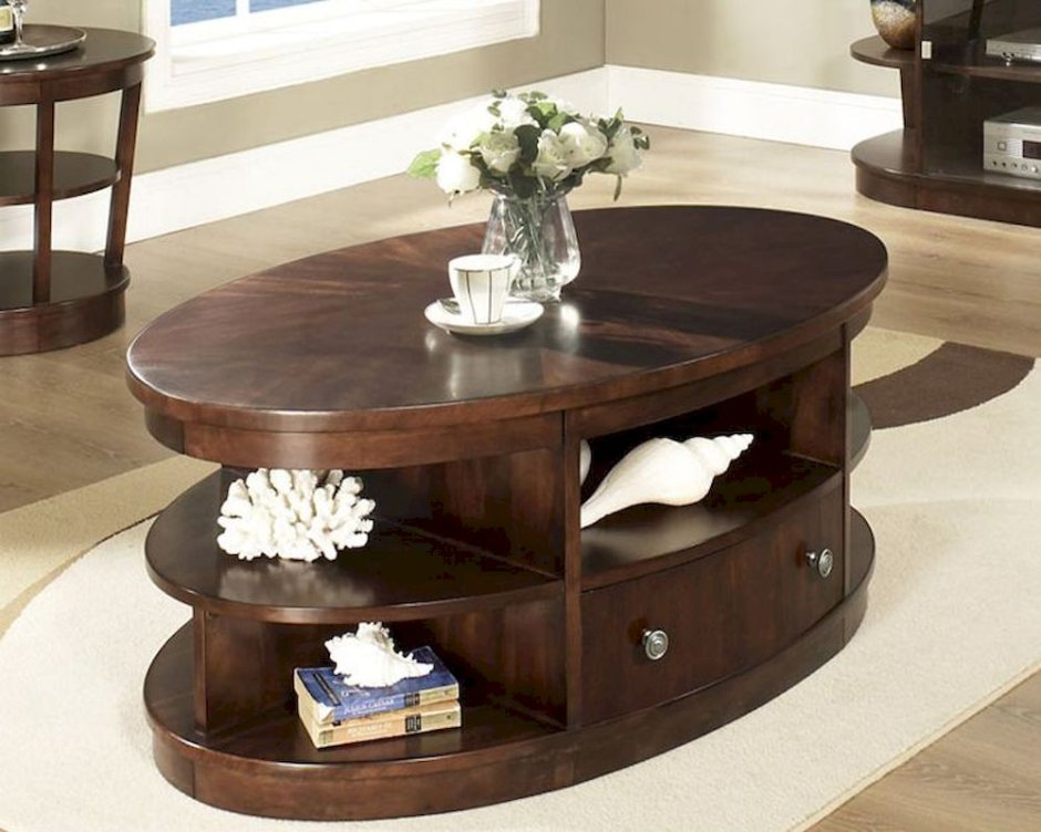 Журнальный столик овал