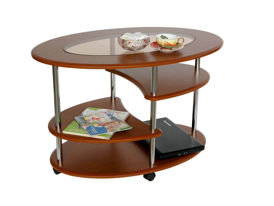 Стол журнальный со стеклом «маэстро СЖС-01» венге