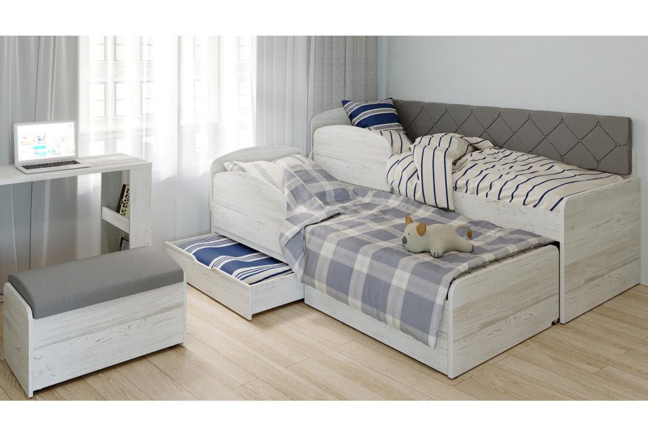 Детские угловые двухъярусные кровати