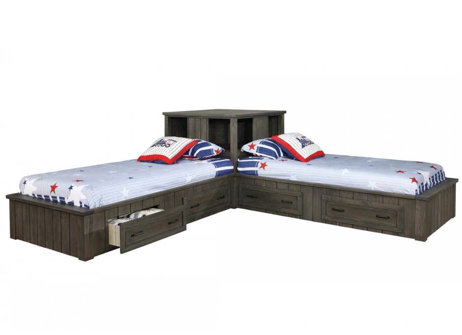 Кровати углом для двоих детей