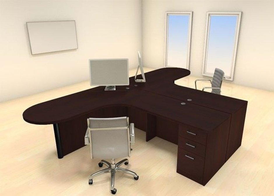 Столы для офиса угловые на двоих