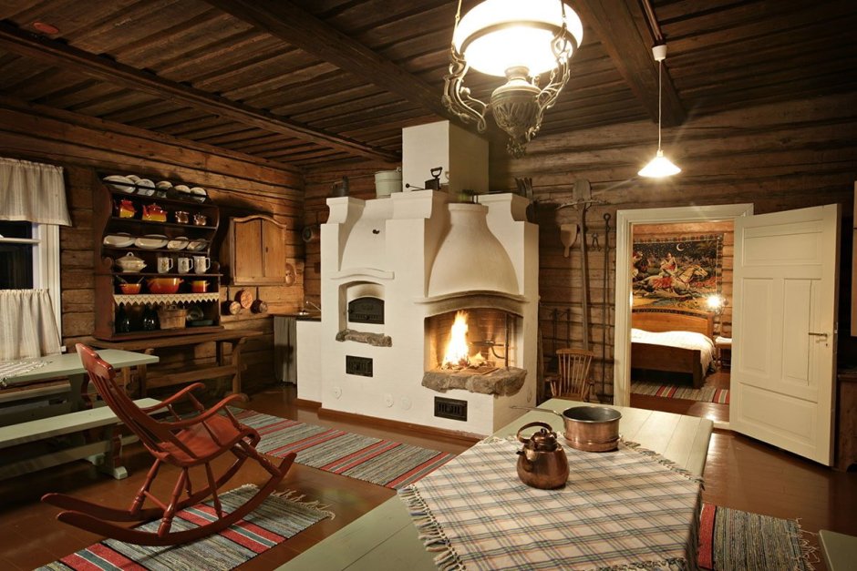 Кухня в стиле русской избы