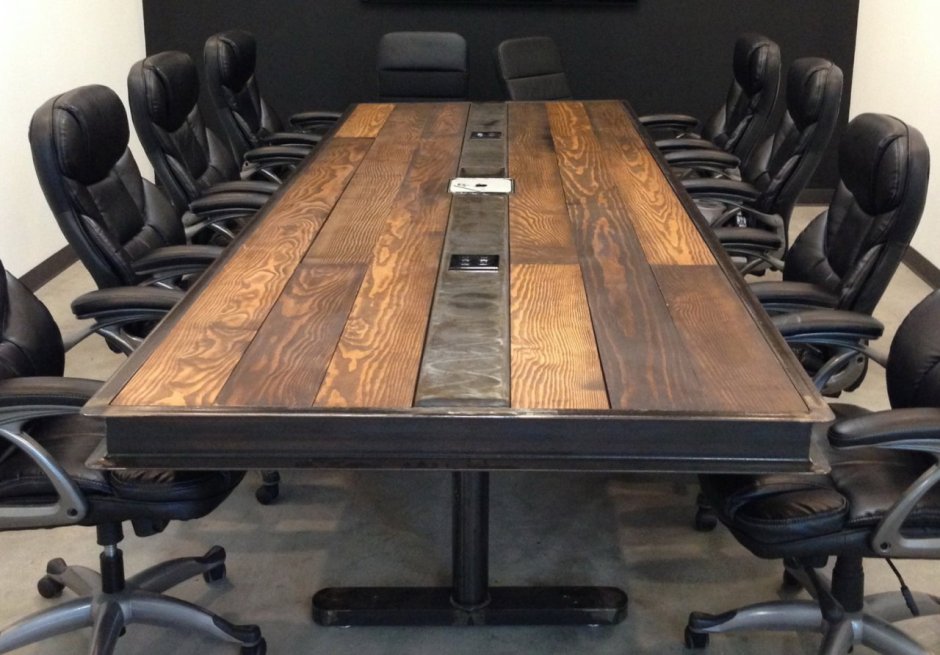 Стол для переговоров офисная мебель в стиле Индастриал