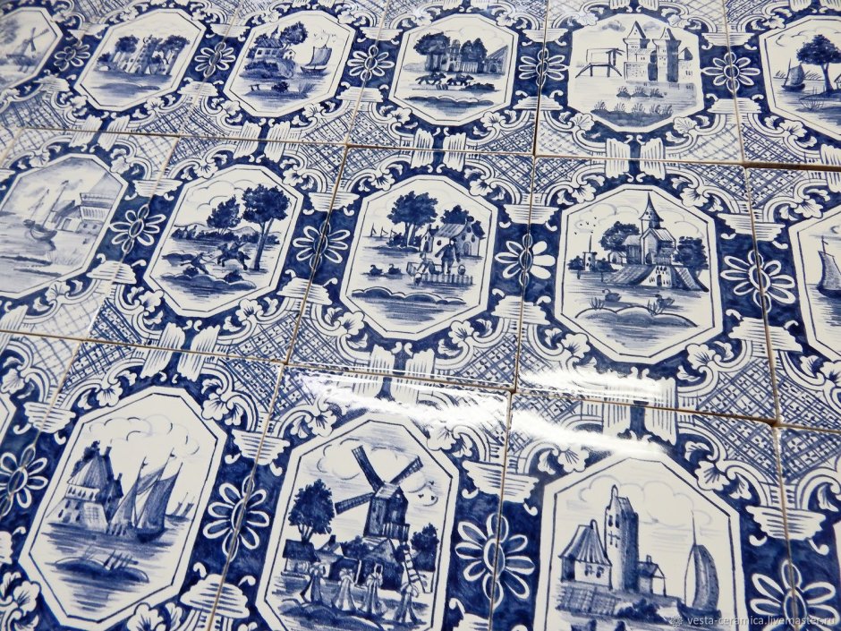 Дельфтские изразцы 18 века