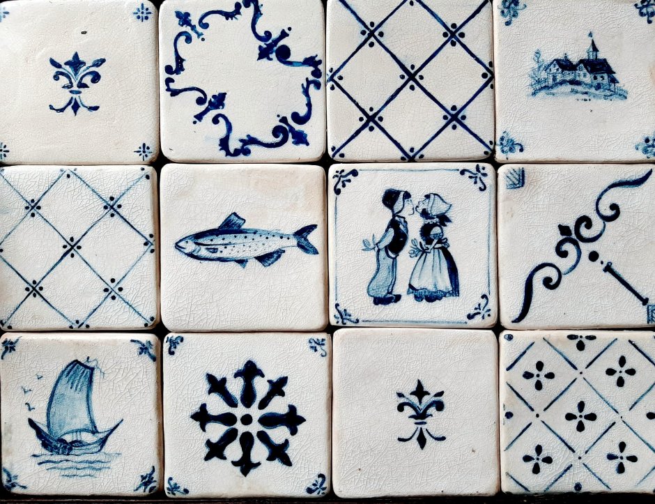 Голландские изразцы 17 века