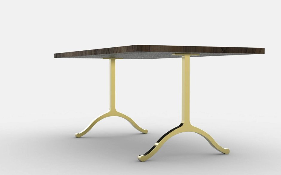 Журнальный столик золотой круглый