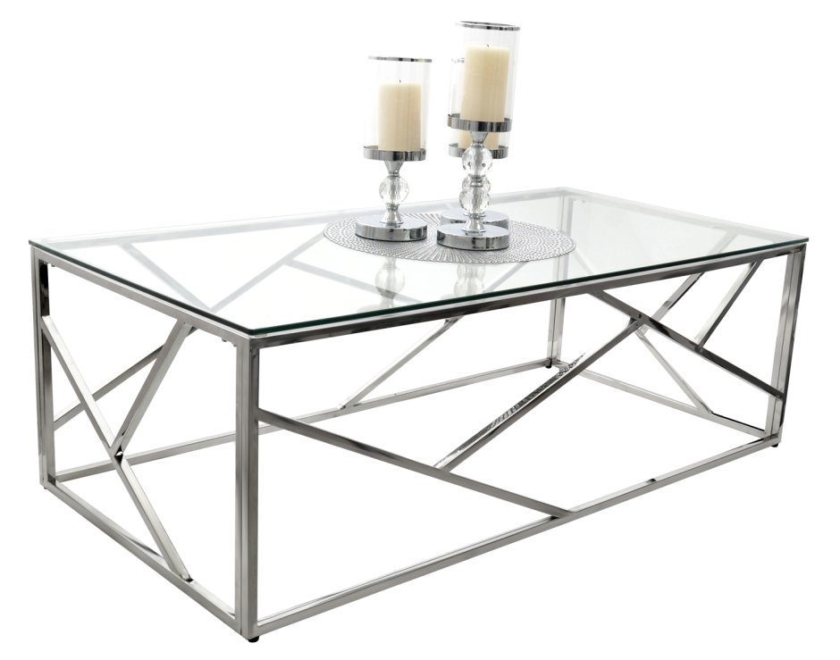 Журнальный столик Mikado 90 x 90 см стеклянный