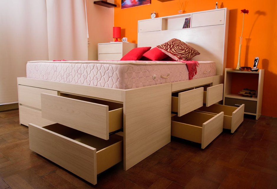 Кровать-комод для двоих взрослых