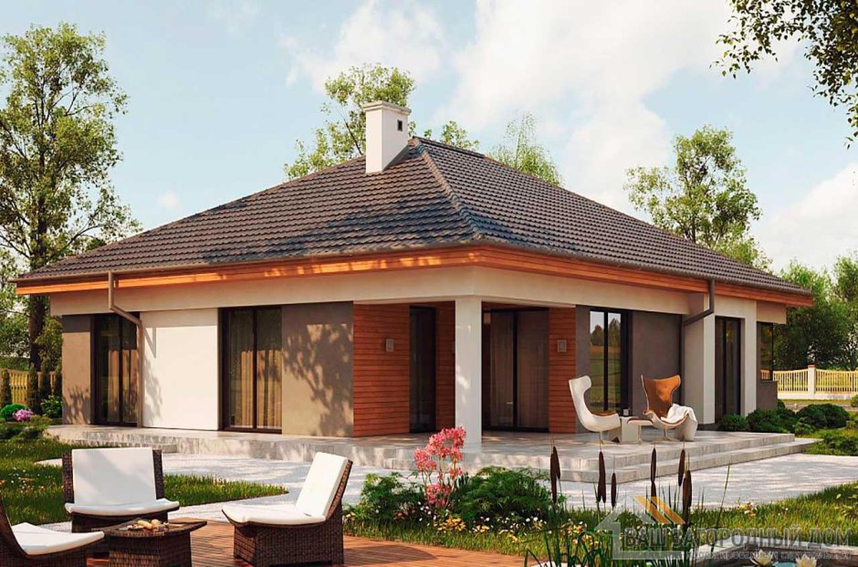 Z500 проекты одноэтажных домов с террасой