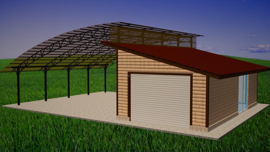 Современные гаражи для автомобилей