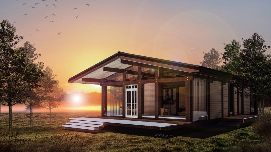 Проект бунгало одноэтажное Модерн