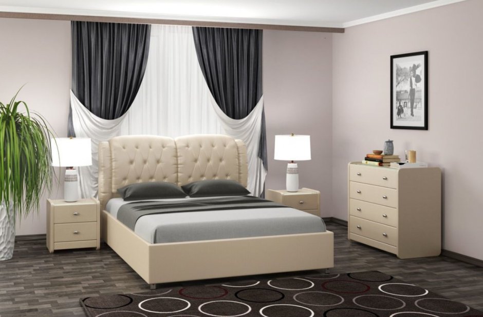 Кровать с системой хранения