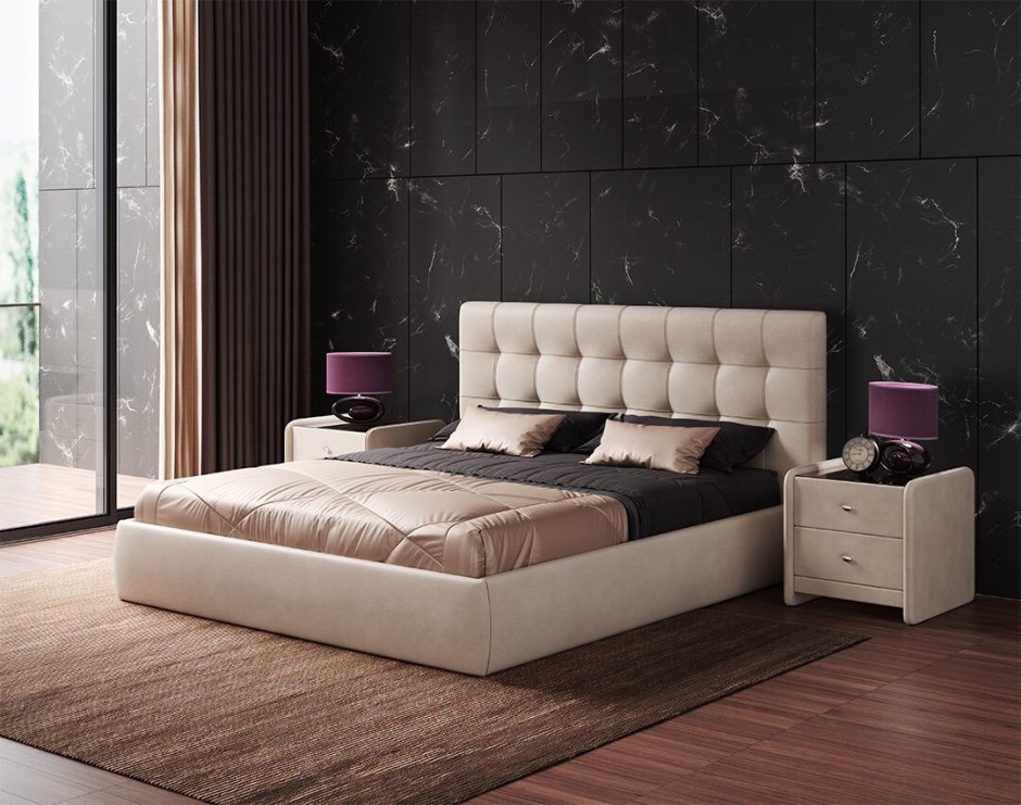 Кровать с выдвижными ящиками