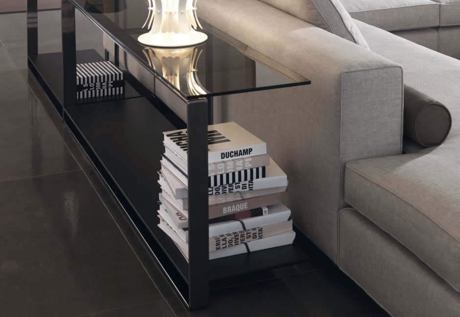 Minotti тумба стеклянная