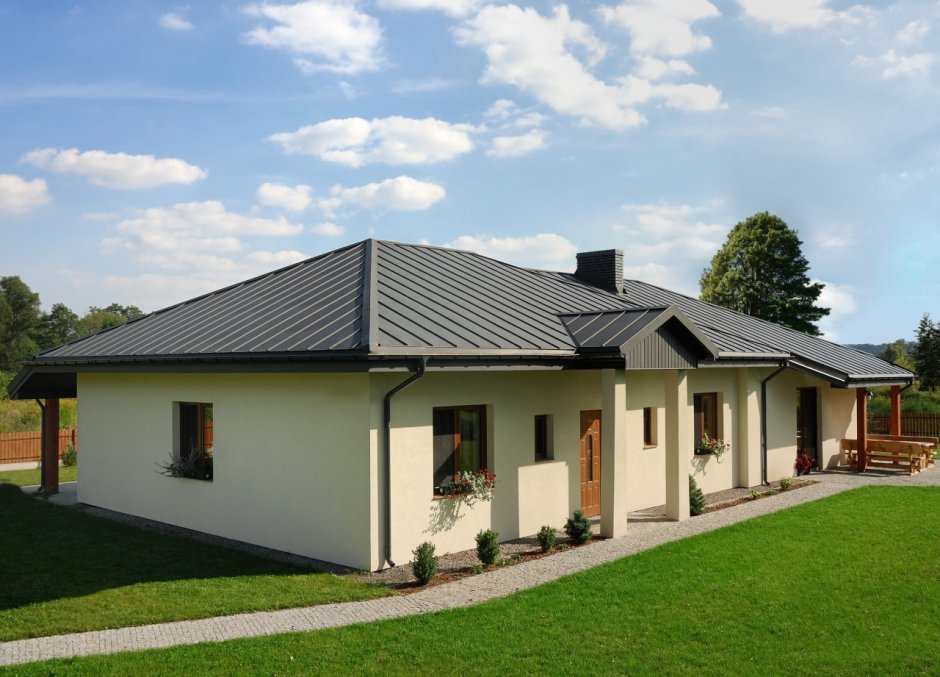 Четырехскатная фальцевая кровля