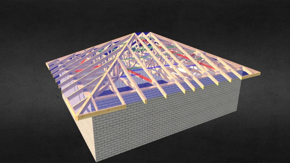 Вальмовая кровля шатровая кровля