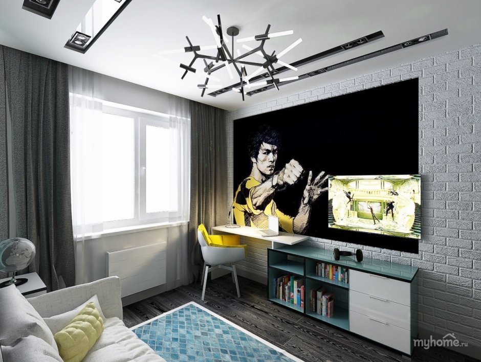 Подростковая комната с балконом