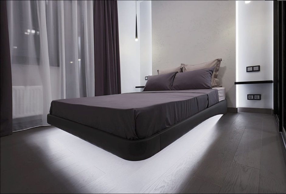 Угловой диван белый современный