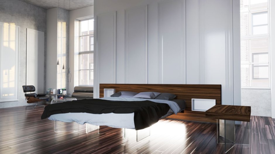 Круглая кровать с подсветкой