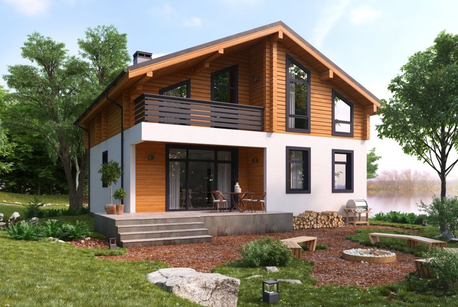 Шале 100м2 двухэтажный