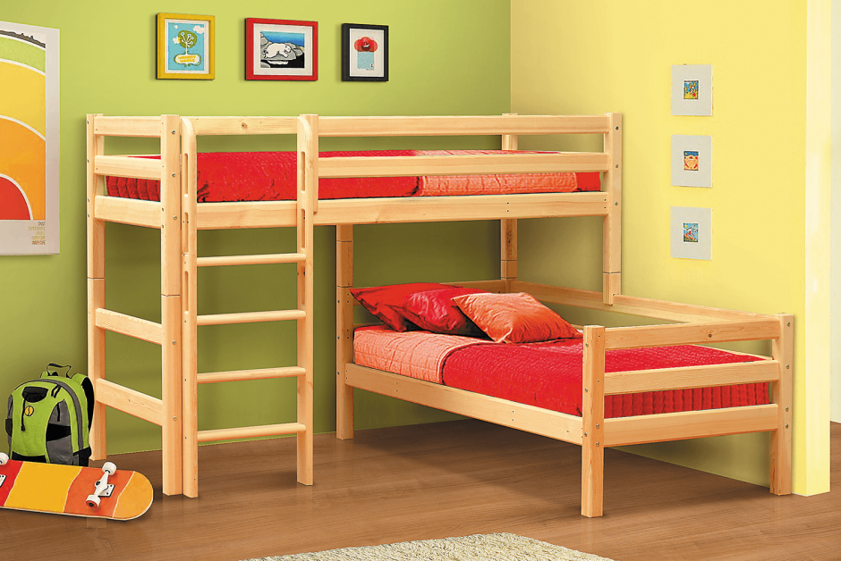 Кровать детская двухъярусная Мезонин