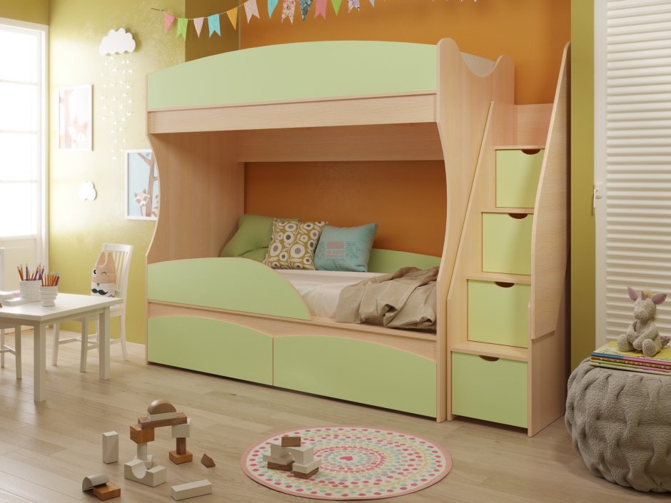 Кровать двухъярусная детская Омега 15