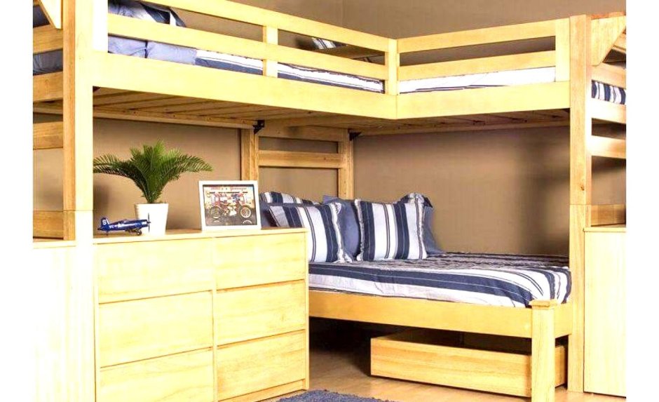 Кровать-чердак для двоих