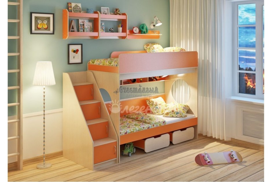 2х ярусная кровать Легенда