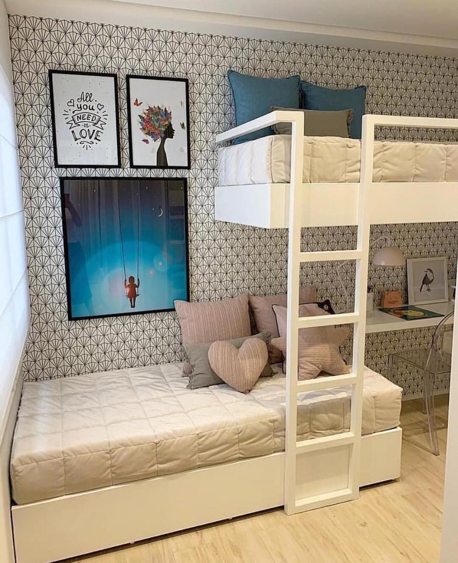 Двухъярусная кровать для разнополых детей