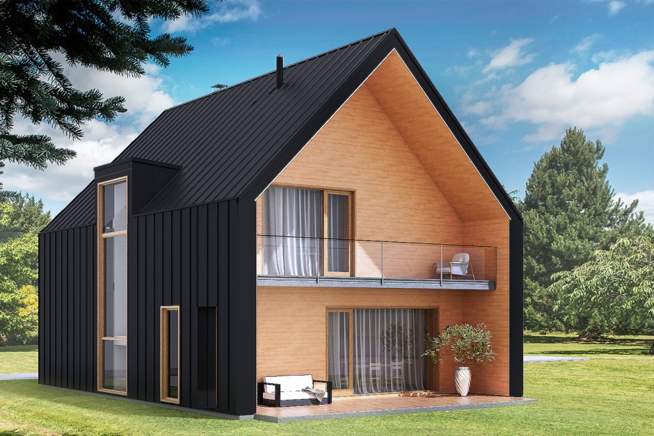 Барнхаус 6х9 полутораэтажный