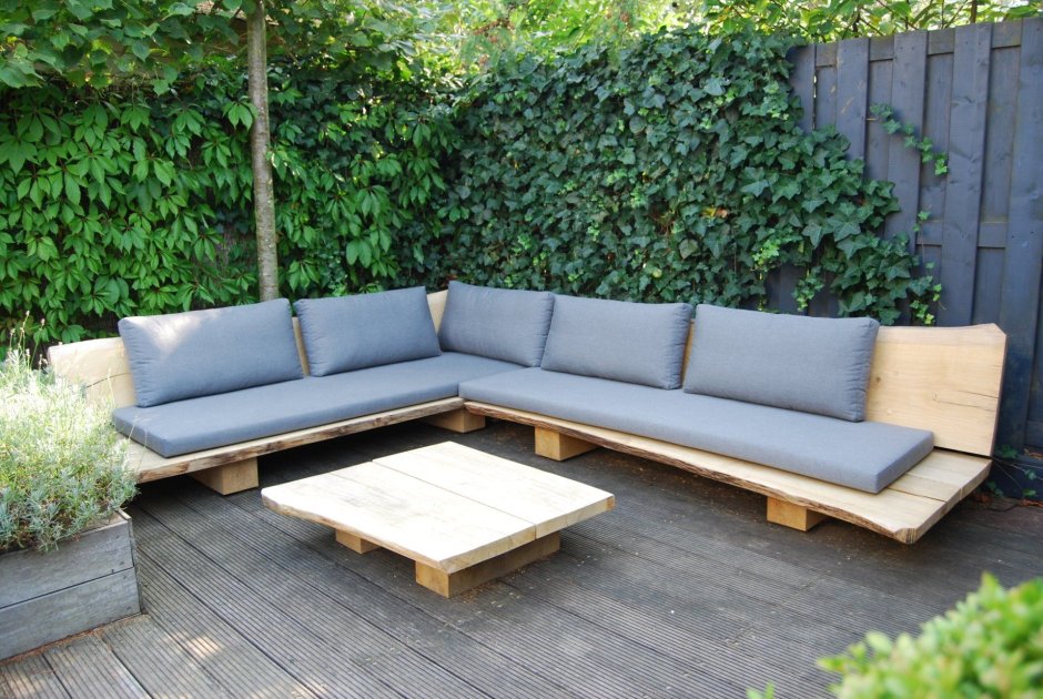 Диван из бруса 100х100