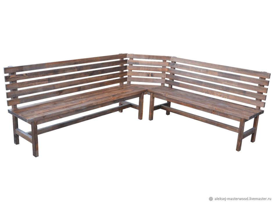 Кухонная угловая скамья с ящиком для хранения