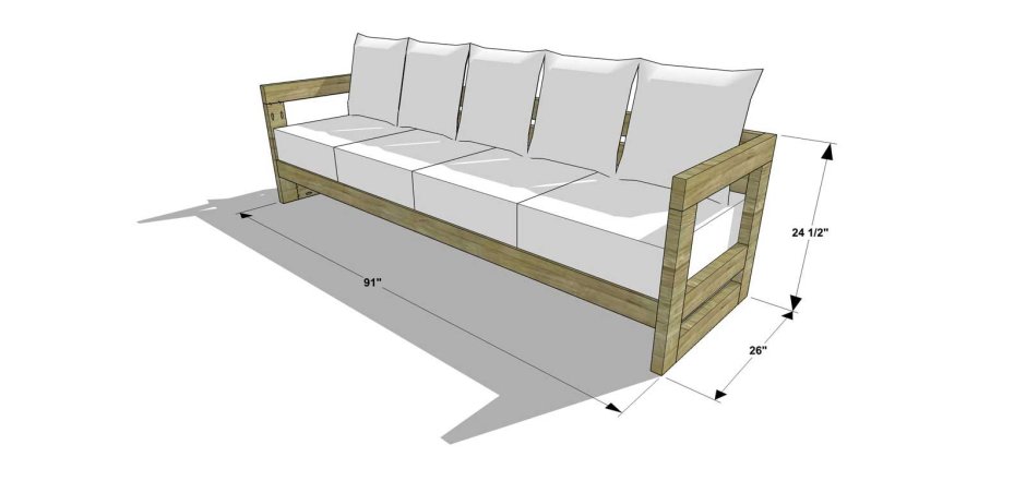 Кухонный уголок чертеж