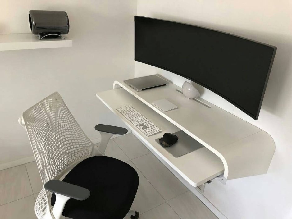 Подвесная столешница под компьютер