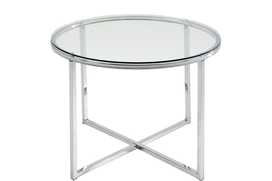 Стол журнальный черное стекло Гарда декор