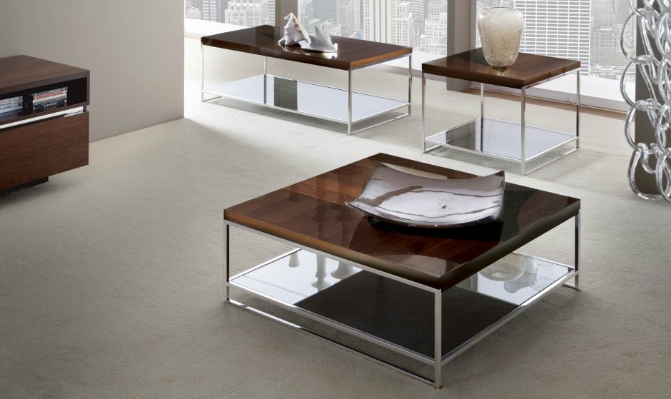 Стеклянный журнальный столик CR-11353