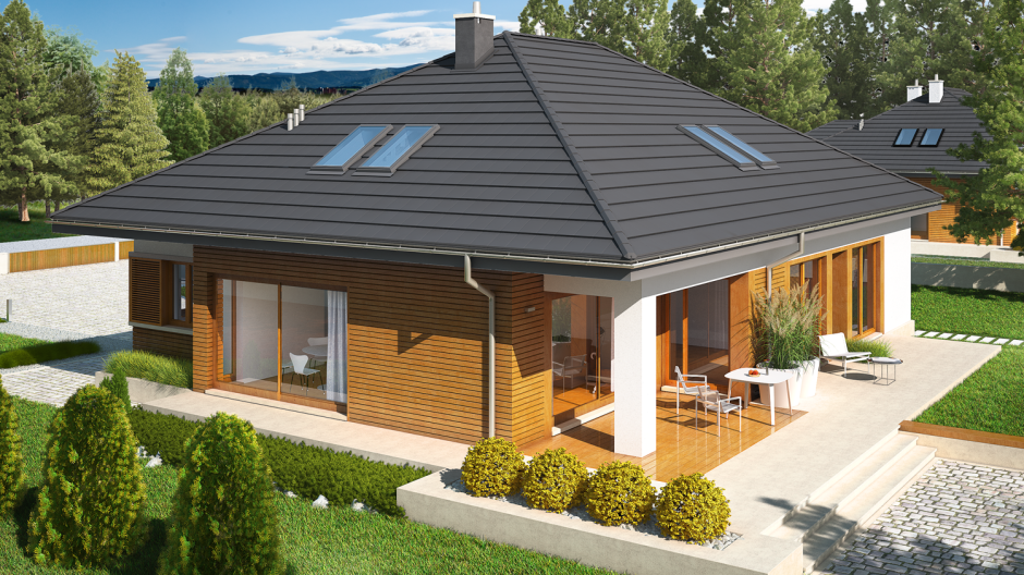 Проект бунгало одноэтажное s-143