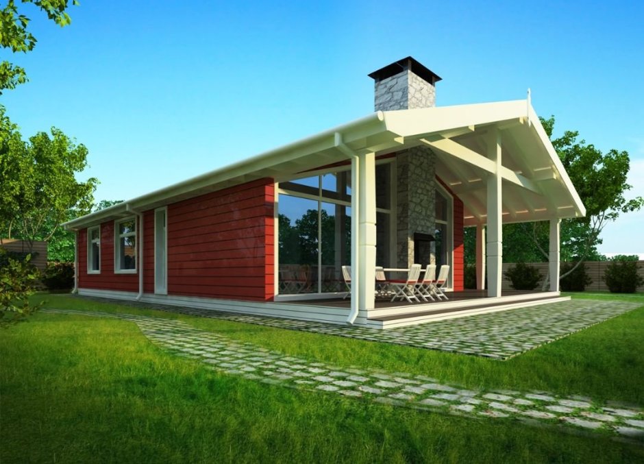 Дом фахверк проект Скандинавия