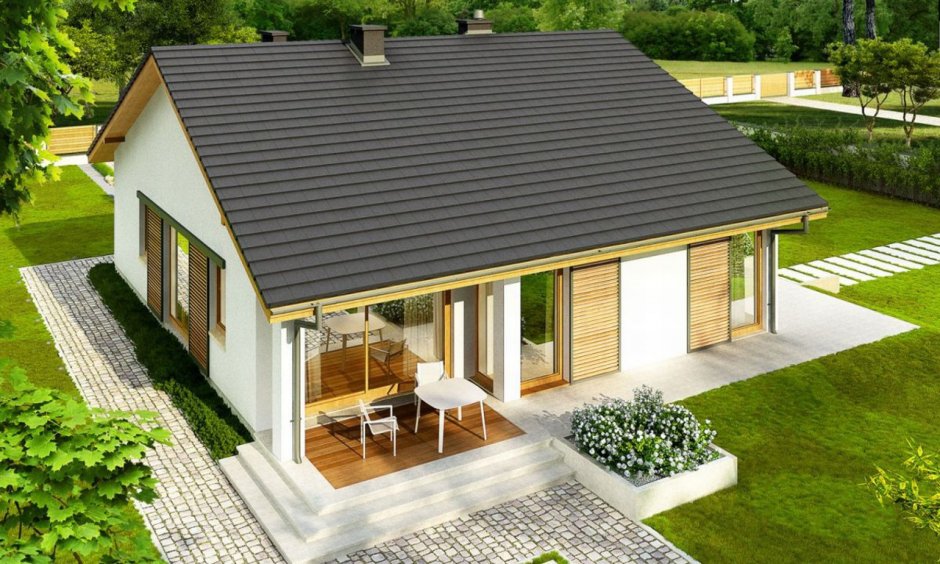 Проект бунгало одноэтажное s-143