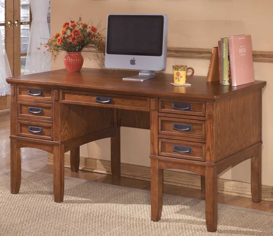 Письменный стол Cross Island large Leg Desk & Low Hutch