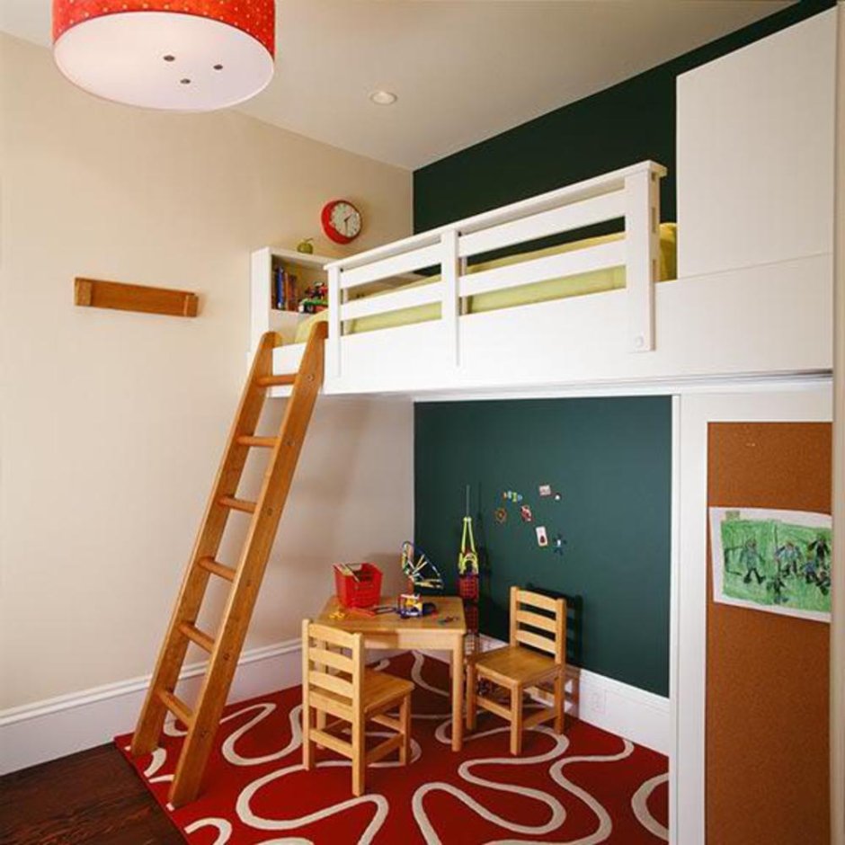 Антресольный второй ярус кровать чердак