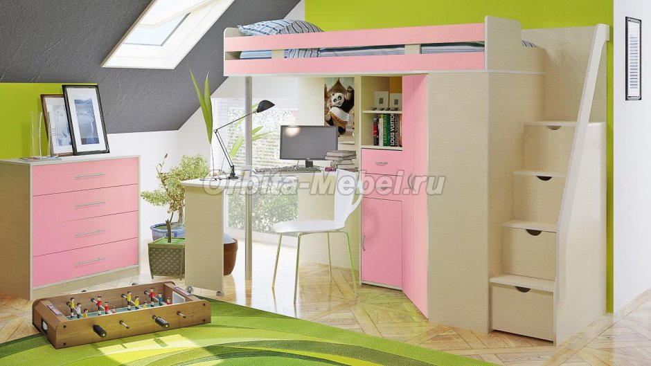 Кровать чердак Валенсия 1