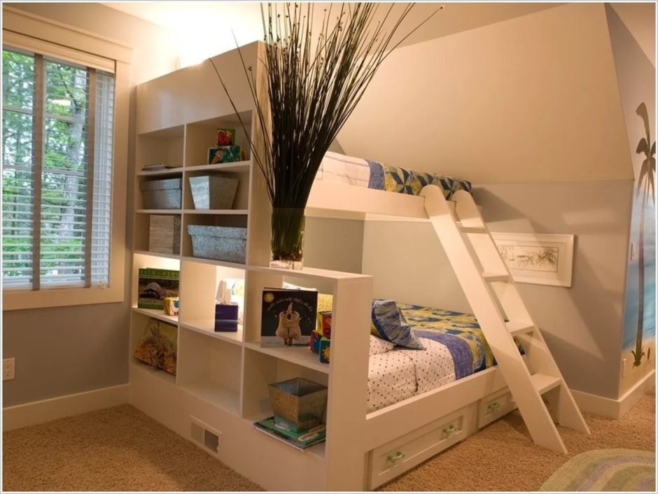 Двухэтажная детская комната