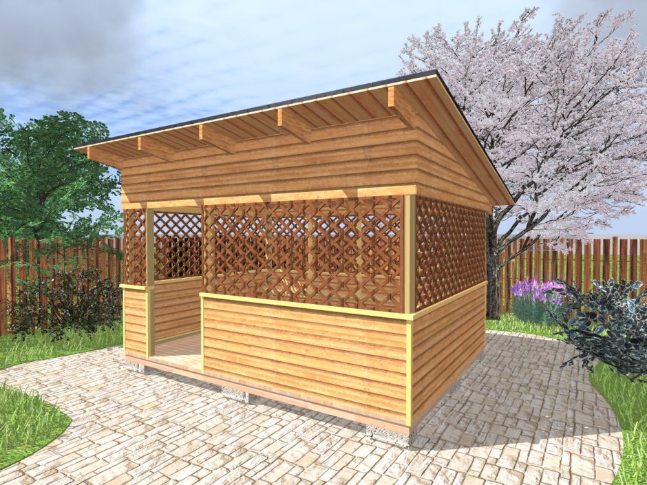 Беседка в стиле Прованс