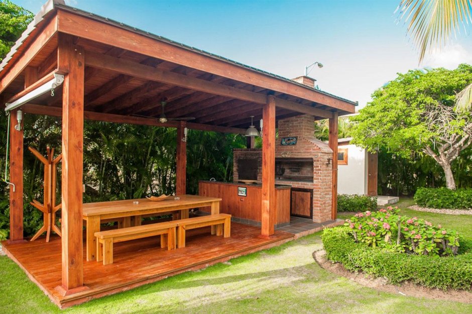 Односкатная беседка 4х5